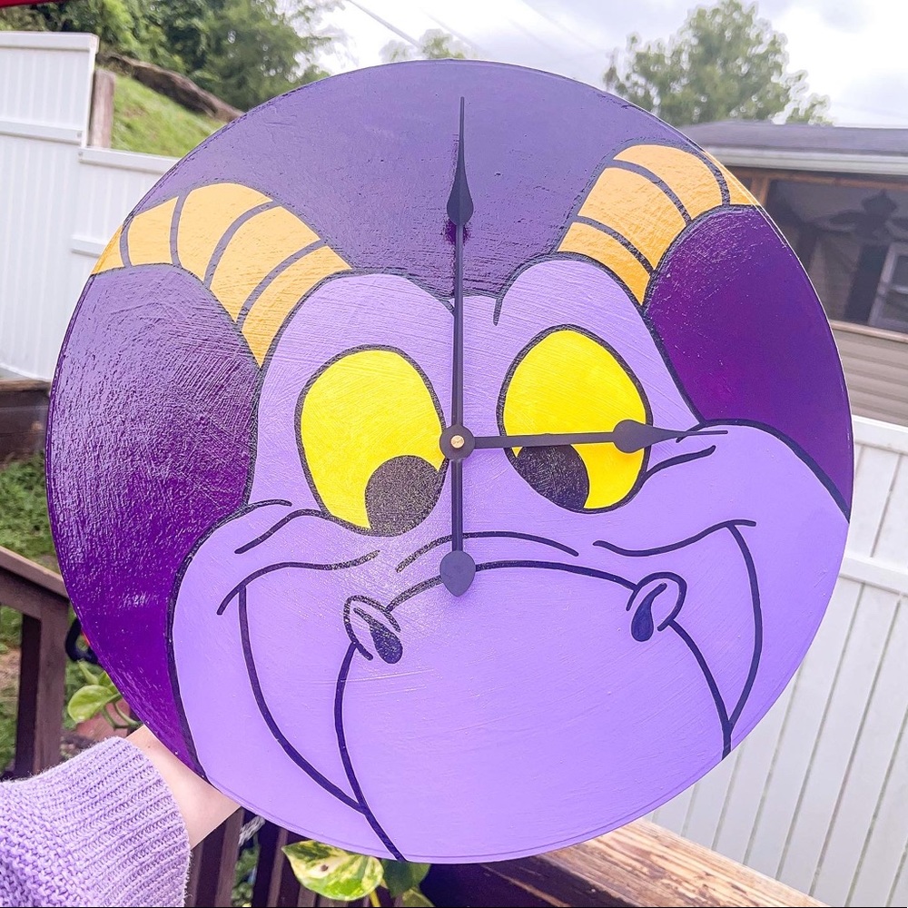 Hand painted Figment Clock